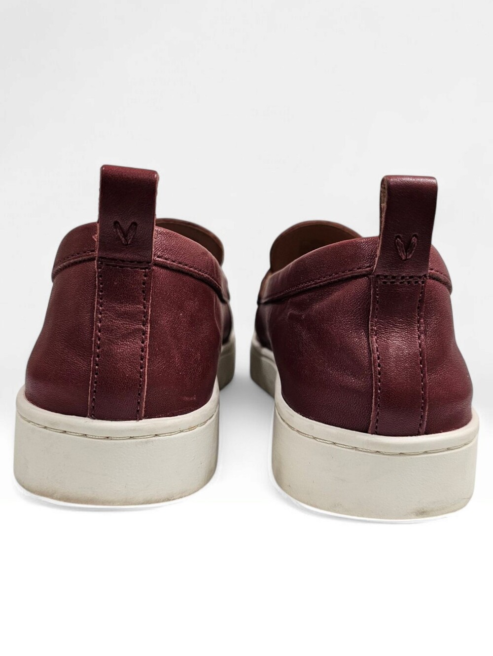 VIONIC Uptown Women Wine Red Leather Comfort Penny Loafers 8.5M - Picture 6 of 8